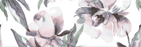30x90 Blanco Satinado Decor Flor Primavera Rectificado керамическая плитка для стен